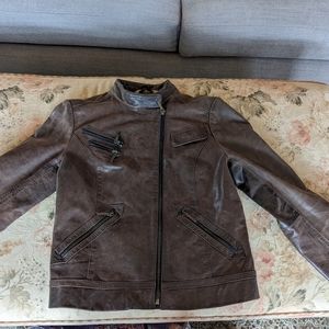 Laundry Leather Moto Jacket